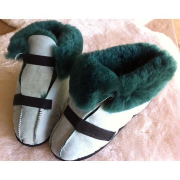 KYDA Leather & Sheepskin Kyda Deluxe Medical Slipper High Temperature HT-80 Large Pair product image for SEO and accessibility