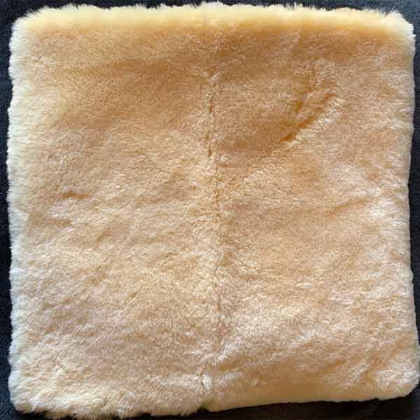 KYDA Leather & Sheepskin Sheepskin Wheelchair Seat Gold 43x43cm product image for SEO and accessibility