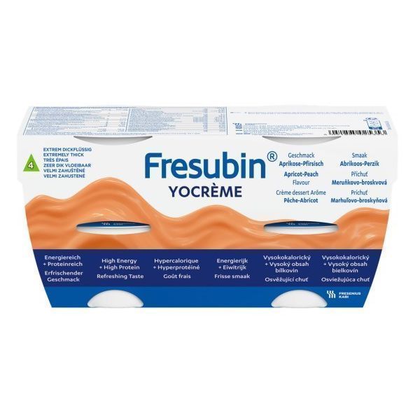 Fresubin Yocreme Apricot Peach 125g Pack 4 - Fresubin product image for SEO optimization