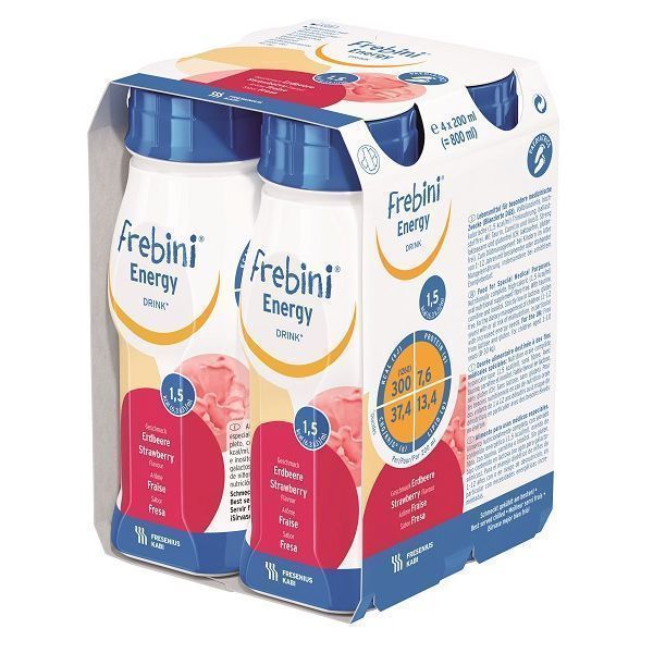 Frebini Energy Drink Strawberry 200mL Easybottle Pack 4 - Frebini product image for SEO optimization