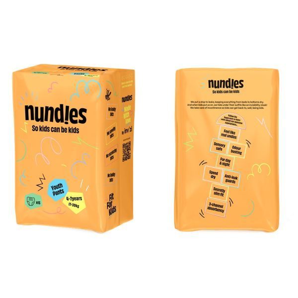 Image of Nundies Youth Pants 4-7Yrs 17-30kg 800ml Pk15 by Nundies