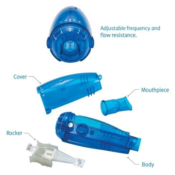 Acapella Choice Blue Vibratory Positive Expiratory Pressure Therapy System - Image 2