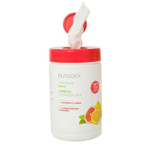 Purdoux Purdoux Grapefruit and Lemon scented Wipes Canister 70 product image for SEO and accessibility