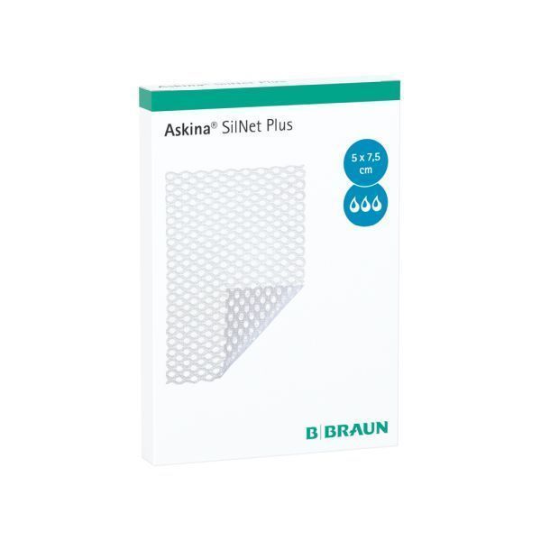 Askina Silnet Plus Dressing 5x7.5cm Box 10 - Askina product image for SEO optimization