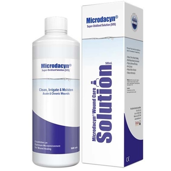 Microdacyn Wound Care Solution 500ml Bottle - Image 2