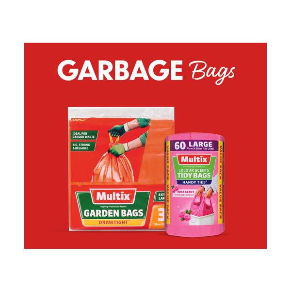 Multix Tidy Bag Drawtight Bin Liner with Drawstring White Large 34L 71 x 59cm Pack 40 - Image 2