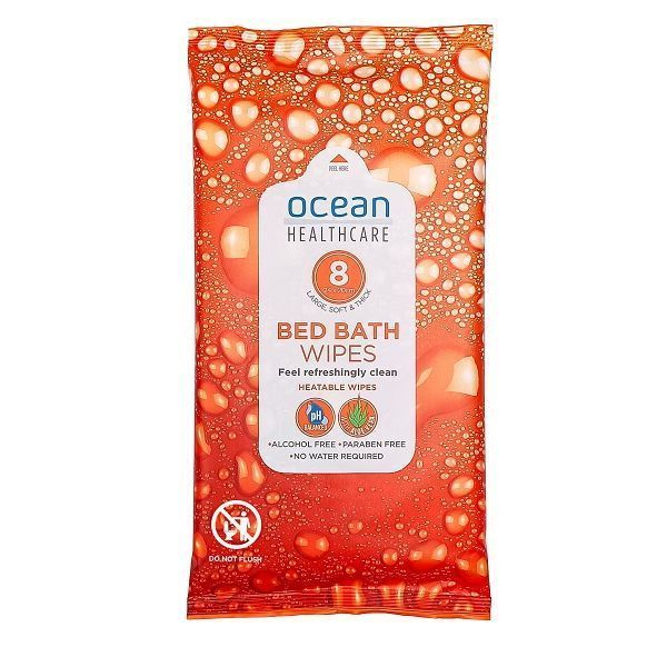 Ocean Ocean Bed Bath Wipes 24x20cm Pk8 product image for SEO and accessibility