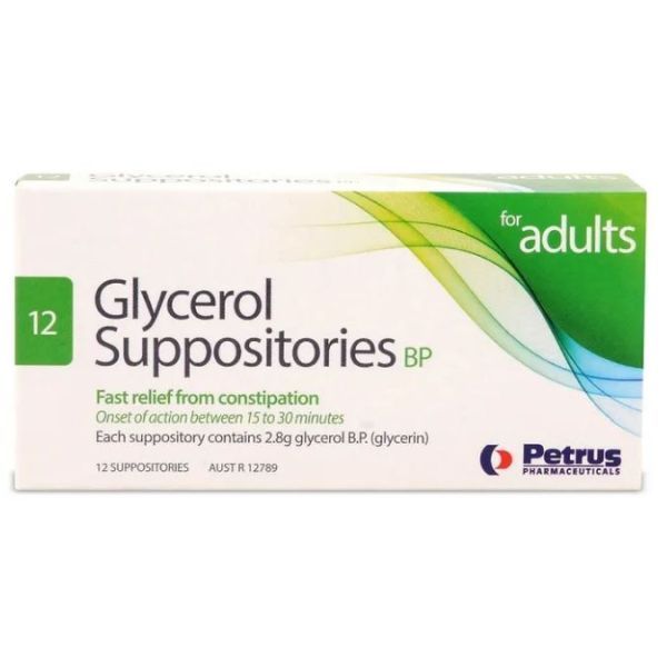 Image of Petrus Glycerol Suppositories Adult 12 Pk by Petrus