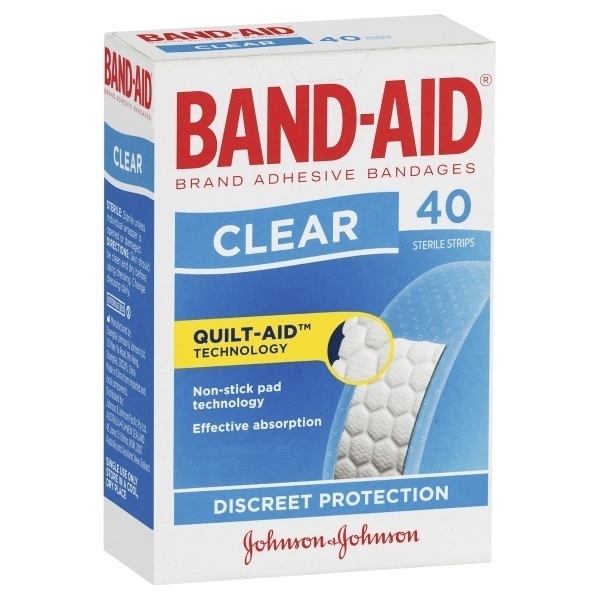 Johnson and Johnson Band- Aid Clear Strips Pack 40 - Johnson and Johnson product image for SEO optimization