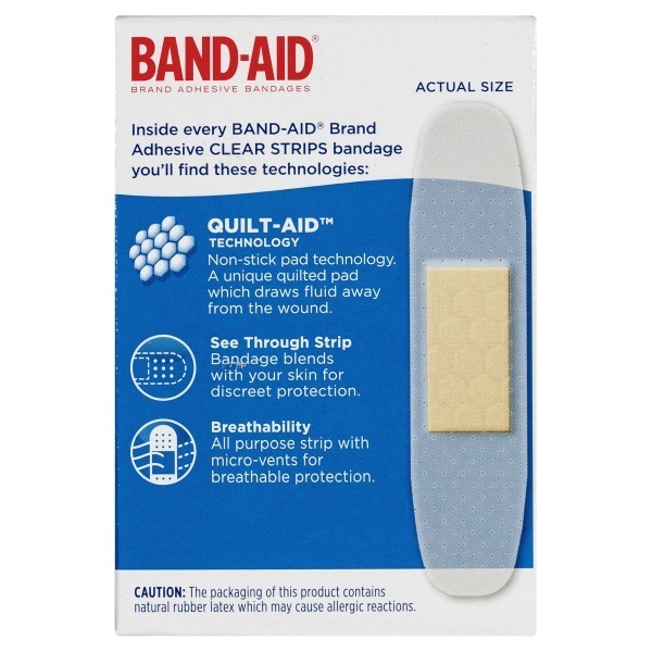 Johnson and Johnson Band- Aid Clear Strips Pack 40 - Image 3