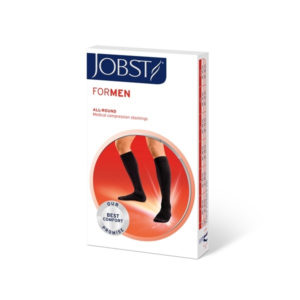 Jobst For Men Knee High Medium Black Socks 15-20mmHg - Image 3