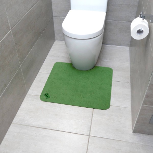 Conni Toilet Floor Mat Green 55cm x 60cm