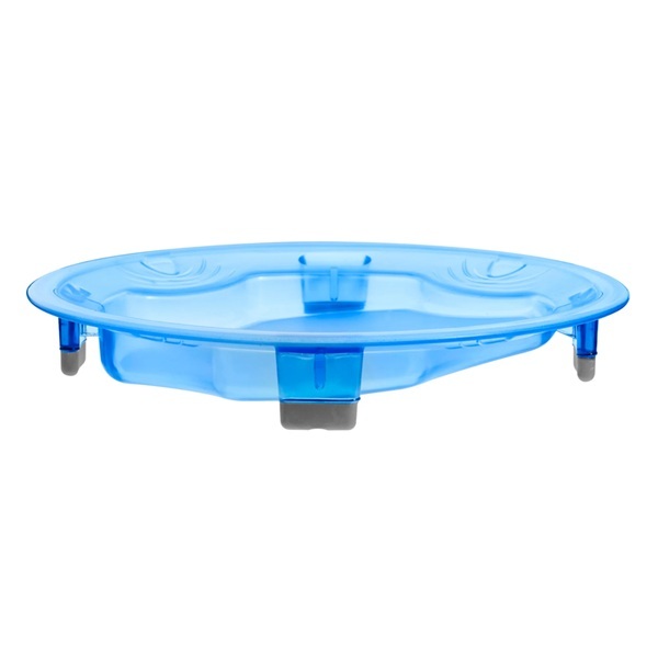 Non-slip Plate With Sloped Surface To Aid Scooping 23.5cm Blue