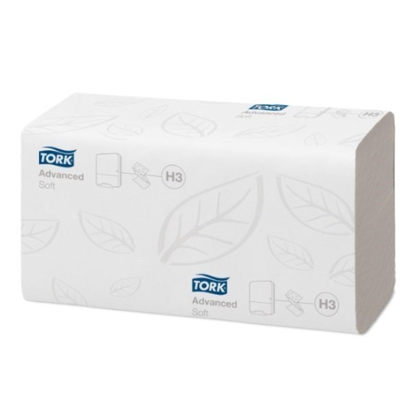 Tork Tork Soft Singlefold Hand Towel 2ply Advanced H3 Pack of 250 sheets product image for SEO and accessibility
