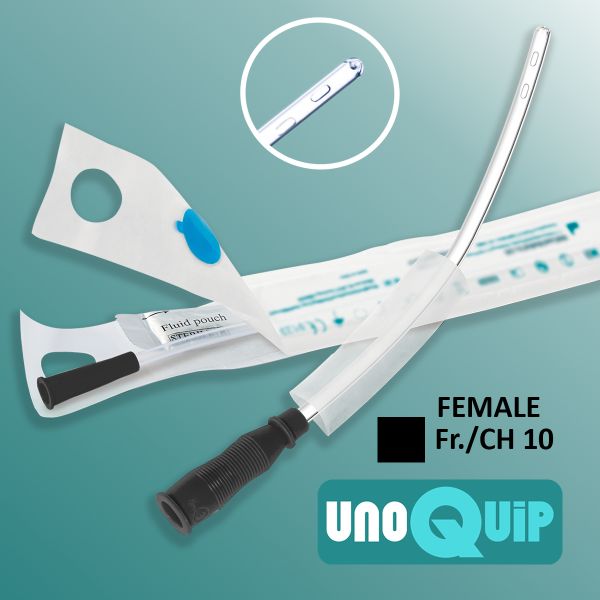 Convicath Hydrophilic Intermittent Catheter with Water Sachet Female 18cm CH10