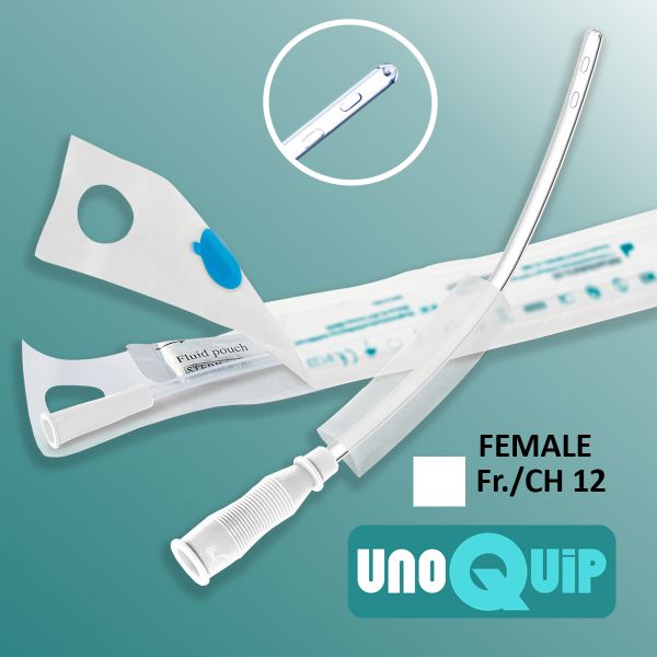 Convicath Hydrophilic Intermittent Catheter with Water Sachet Female 18cm CH12