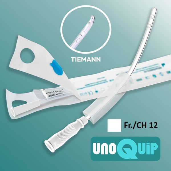 Convicath Hydrophilic Intermittent Catheter with Water Sachet Tiemann 18cm CH12