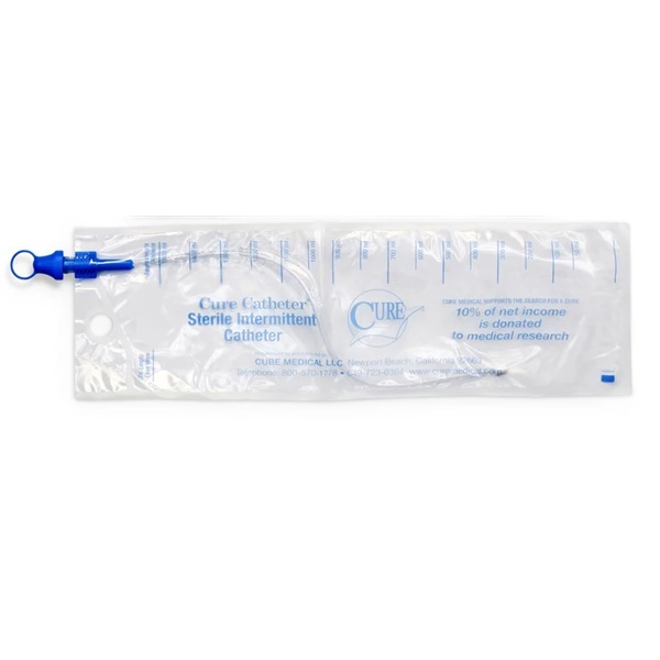 Cure Catheter Closed System Pre-Lubricated Unisex FG10 Box 100