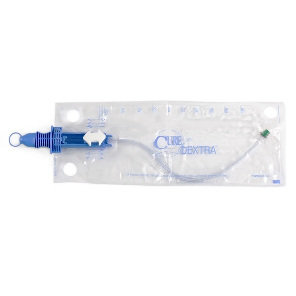 Cure Dextra Catheter Closed System Pre-Lubricated Unisex FG12 Box 90