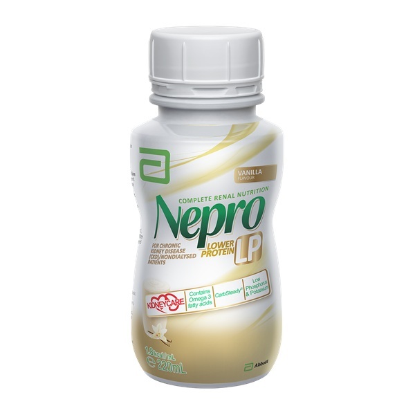 Nepro Lower Protein Vanilla 220mL Bottle - Nepro product image for SEO optimization