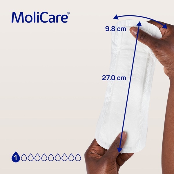 MoliCare Premium Lady Pads 1 Drop 181ml Pack 12 - Image 3