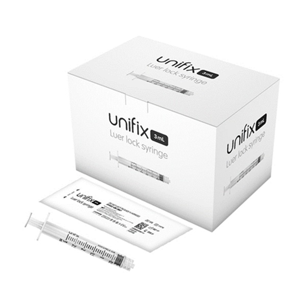 Image of Unifix Syringe Luer Lock 3ml by Terumo