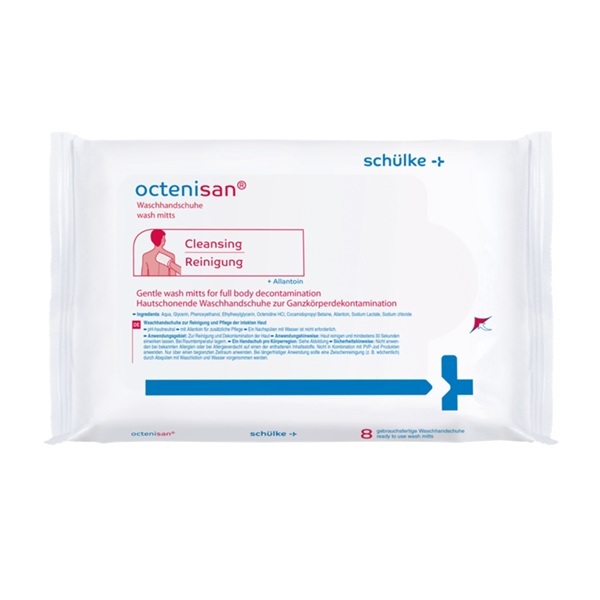 Octenisan Wash Mitts Pack 8
