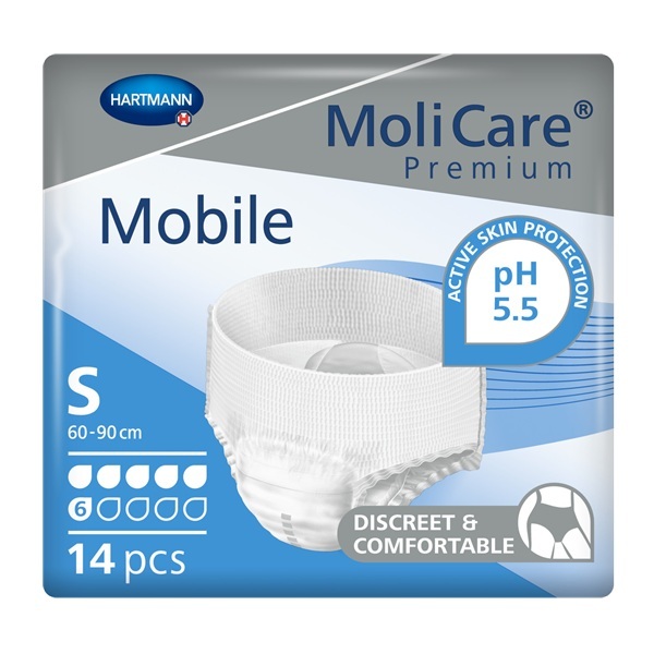 MoliCare Premium Mobile 6 Drops Small 60-90cm 1494ml Pk14
