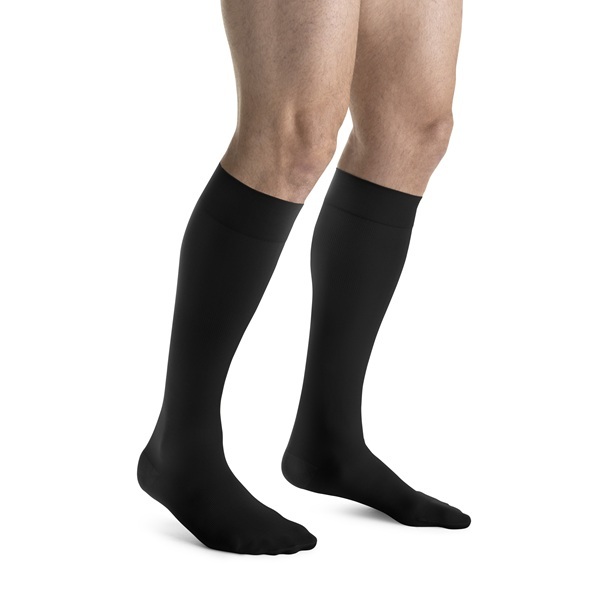 Jobst Jobst For Men Knee High Small Black Socks 15-20mmHg product image for SEO and accessibility