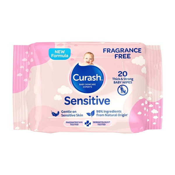 Curash Curash Fragrance Free Wipes Pack 20 product image for SEO and accessibility