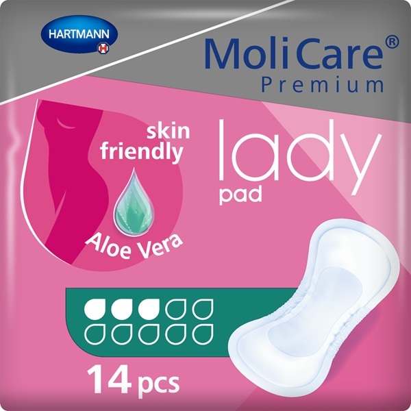 Image of MoliCare Premium Lady Pad 3 Drops 504ml Pack 12 by Paul Hartmann