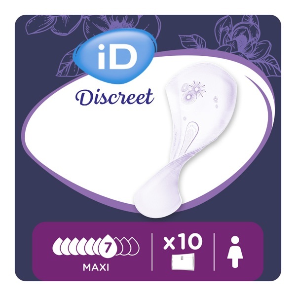 Image of iD Discreet Light Maxi Women Pads by Ontex Healthcare