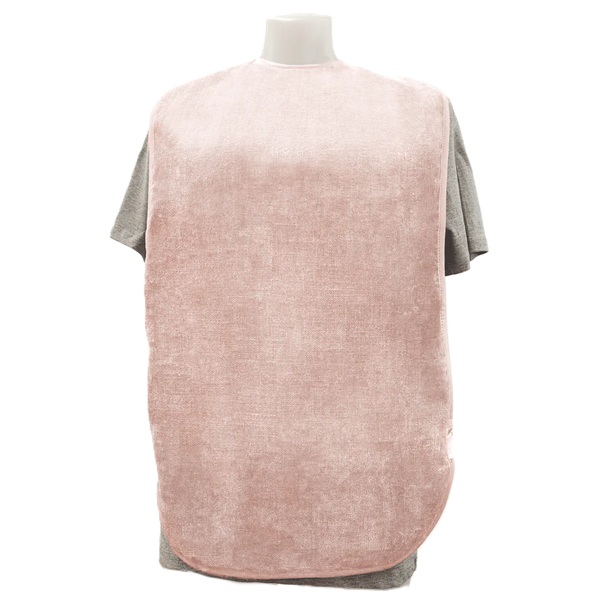 Brolly extra absorbent adult bib with snap fastening pink