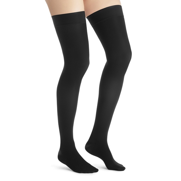 Jobst Hosiery Ultrasheer Thigh Length Black Medium 15-20mmHg