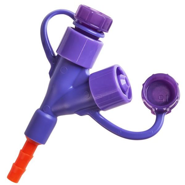 Kangaroo ENFit Y-Port PEG Adaptor Orange 16Fr - Kangaroo product image for SEO optimization