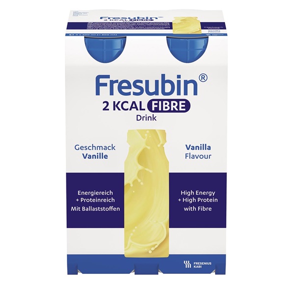 Fresubin 2kcal Fibre Drink Vanilla 200mL Easybottle Pack 4 - Fresubin product image for SEO optimization