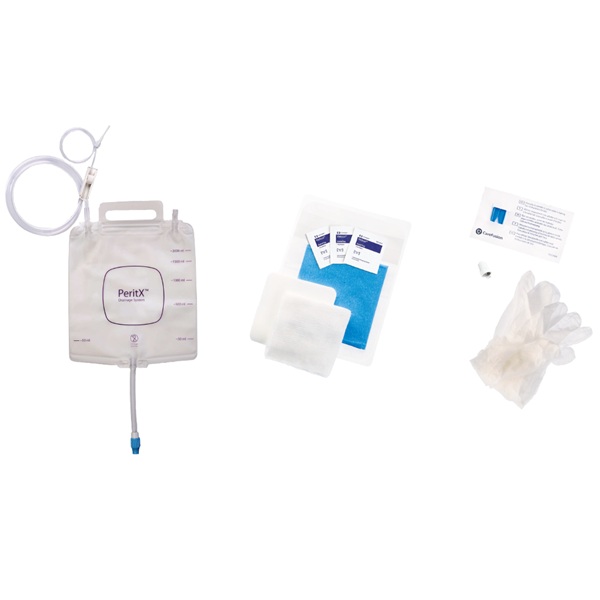 PeritX peritoneal drainage kit 2000ml. SEO optimised product photo.