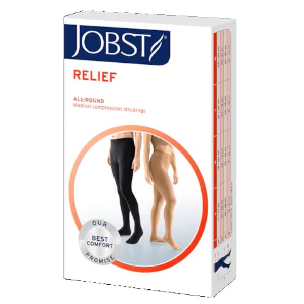 Jobst JOBST Relief Knee High Open Toe Extra Large Black 20-30mmHg product image for SEO and accessibility