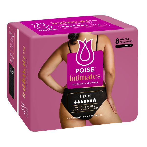 Image of pack of poise pants medium pack 8