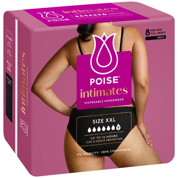 Image of pack of poise pants medium pack 8