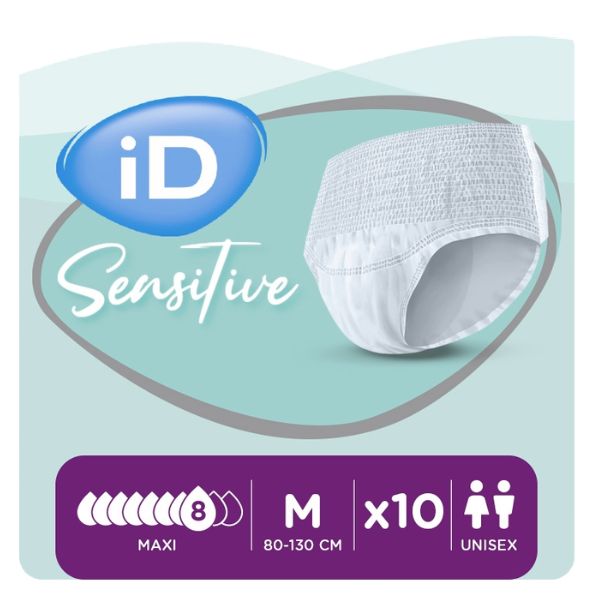 iD Sensitive Pants Maxi 80-130cm Medium 2090ml Pack 10