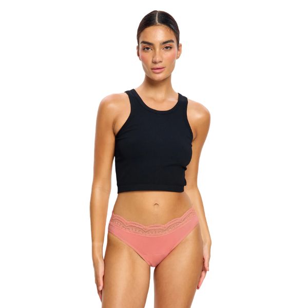 Modibodi Sensual Hi Waist Bikini Dusty Coral Size 16