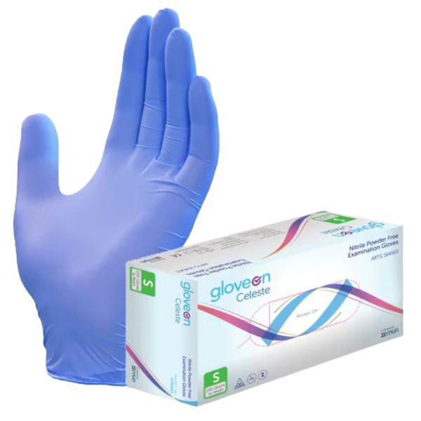 GloveOn Celeste Nitrile Exam Gloves powder free Small Box 200