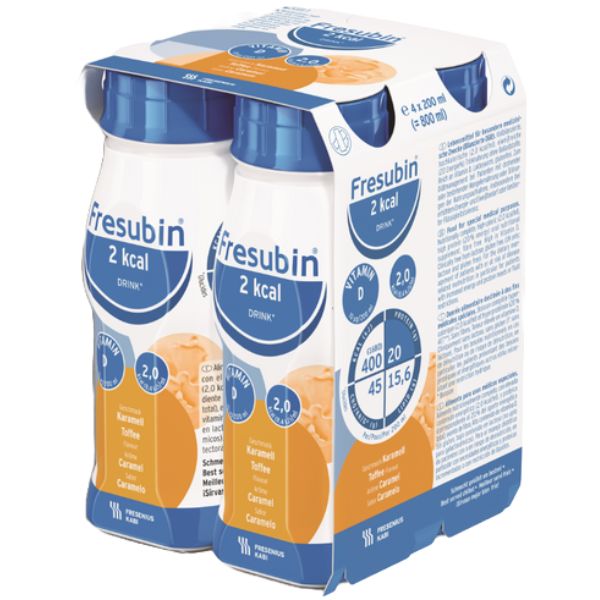 Fresubin 2kcal Drink Toffee 200mL Easybottle Pack 4 - Fresubin product image for SEO optimization