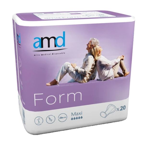 Cello AMD Form Maxi 2450ml Carton 80 by AMD in Anatomic Pads
