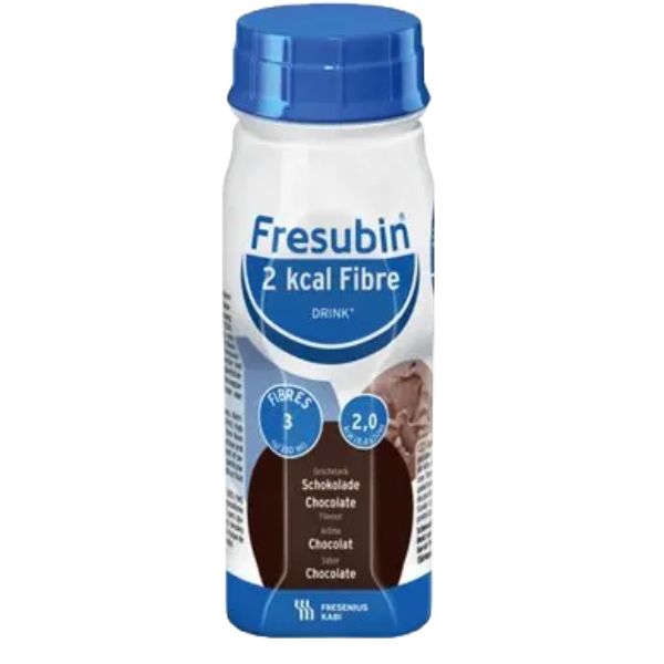 Fresubin 2kcal Fibre Drink Chocolate 200mL Easybottle Pack 4 - Fresubin product image for SEO optimization