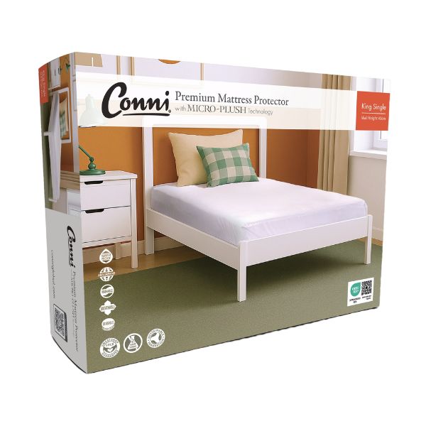 Conni Micro Plush Elasicated Sheet Waterproof King Single