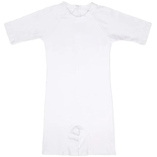 image of a blue short sleave onesie