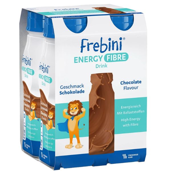 Frebini Energy Fibre Drink Chocolate 200mL Easybottle Pack 4 - Frebini product image for SEO optimization