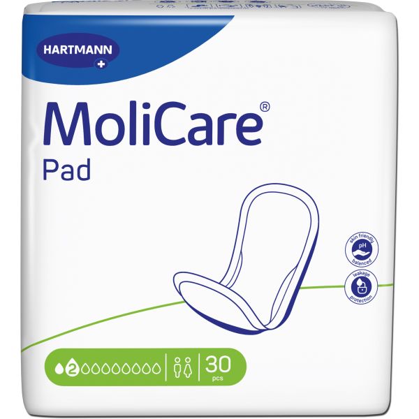 Image of MoliCare Pad 2 Drops 321ml Pack 30 by Paul Hartmann
